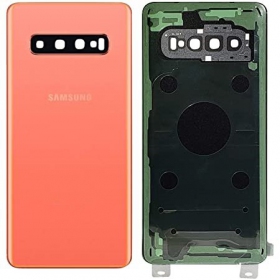 Samsung G973 Galaxy S10 bakside rosa (Flamingo Pink) (brukt grade C, original)