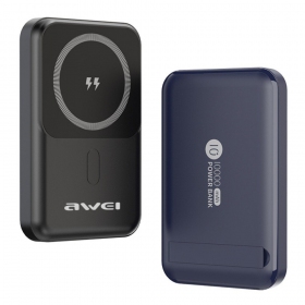 Powerbank Power Bank Awei P139K 22.5W Magnetic Wireless 10000mAh svart