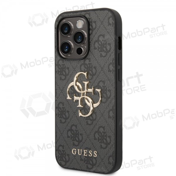 Apple iPhone 14 Pro deksel - Guess PU 4G Metal Logo (grå)
