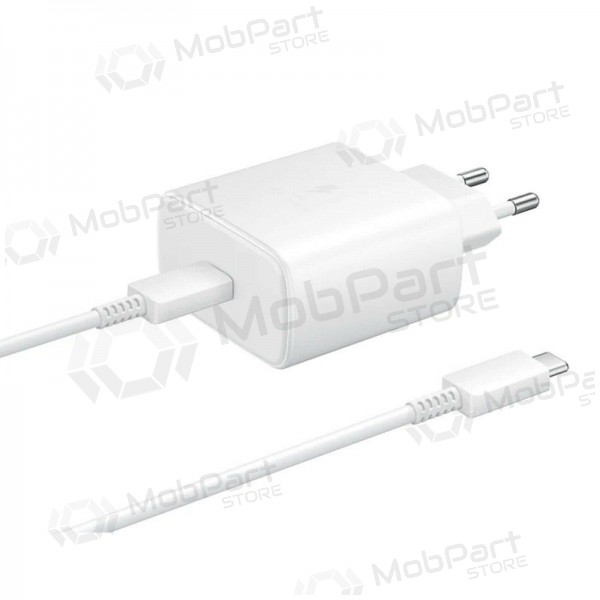 Lader Samsung EP-TA845 45W + Type-C kabel 25W hvit