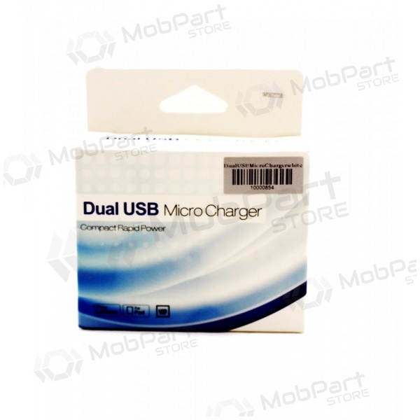 Lader for biler (USB) (big/long) hvit (0.6A)