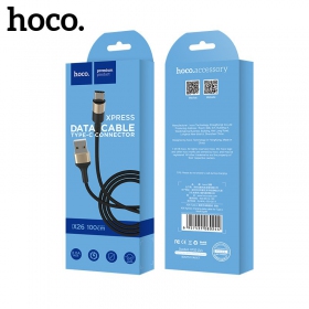 USB kabel Hoco X26 Type-C 1.0m (svart / gyllen)