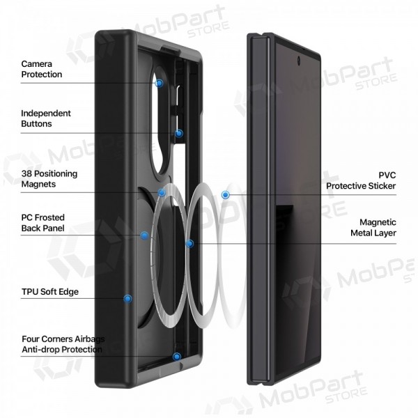 Samsung Galaxy Z Fold8 deksel - Dux Ducis Yind MagSafe (svart)