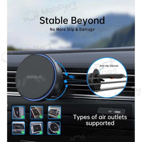 Automobilinis laikiklis-lader Choetech T205-F MagSafe 15W svart