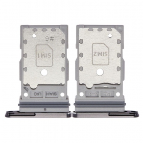 Samsung S918 Galaxy S23 Ultra Dual SIM kortholder (svart) (service pack) (original)