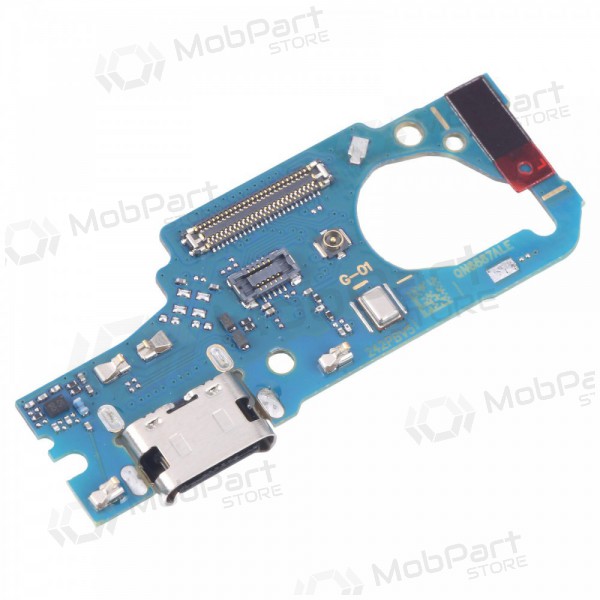 Samsung M556 Galaxy M55 5G ladekontakt og mikrofon med flex (service pack) (original)