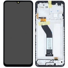 Xiaomi Redmi 14C 4G, Poco C75 skjerm (svart) (med ramme) (Premium)