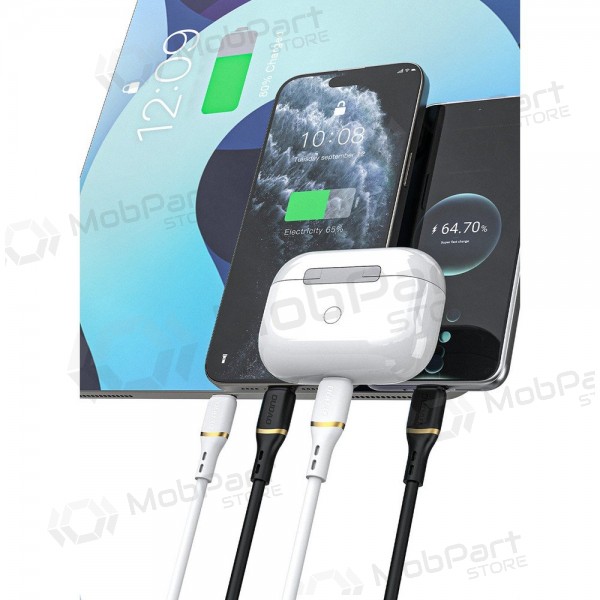 USB-C-kabel Dudao L25C USB-C til USB-C 1 m 60 W svart