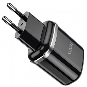 Lader Hoco N4 x 2 USB  jungtimis (2.4A) (svart)