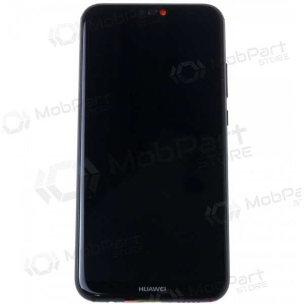Huawei P20 Lite skjerm (svart) (med ramme og batteri) (service pack) (original)