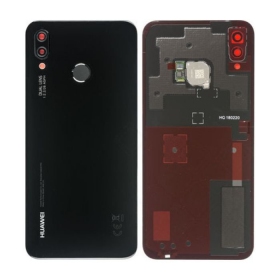 Huawei P20 Lite bakside svart (Midnight Black) (brukt grade B, original)