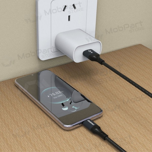USB-C-kabel Dudao L3ST USB-A til USB-C 3 m 5A svart