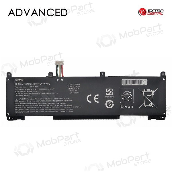 HP RH03XL, 3550mAh bærbar batteri, Advanced HP RH03XL, 3550mAh bærbar batteri, Advanced
