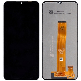 Samsung Galaxy A022F A02 (A022F LCD brown flex) skjerm (svart) (service pack) (original)