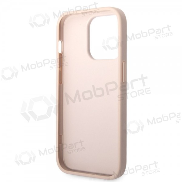 Apple iPhone 14 Pro Max deksel - Guess PU 4G Metal Logo (rosa)