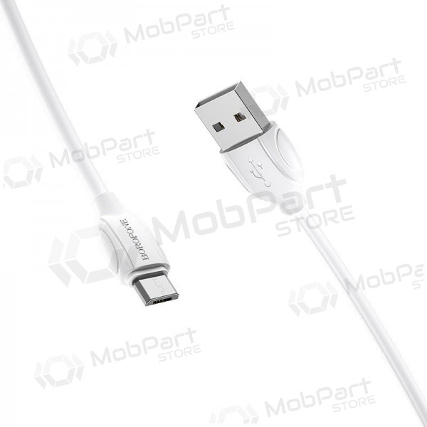 USB kabel Borofone BX19 USB-A to MicroUSB 1.0m hvit