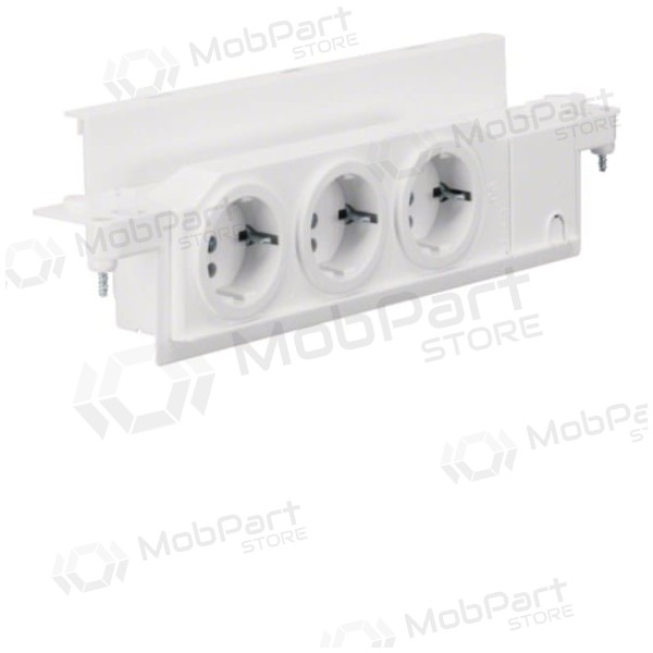 Kištukinis lizdas Hager VZ00UP (3 v., pasukamas, egnet VOLTA skydams)