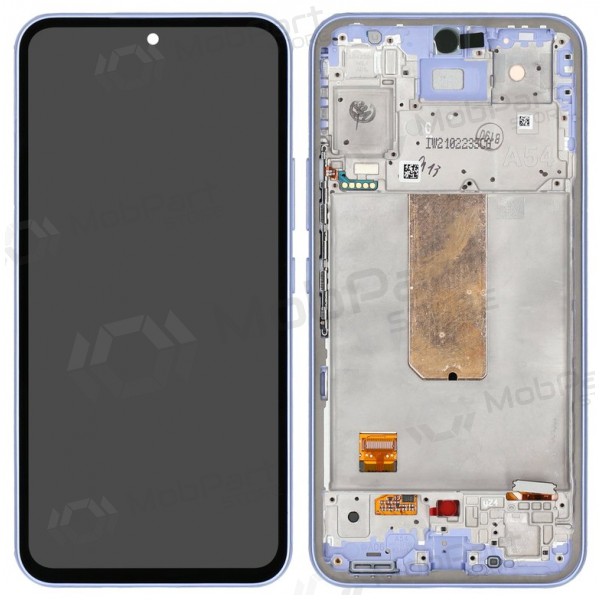 Samsung Galaxy A54 5G skjerm (lilla) (med ramme) (original) Samsung Galaxy A54 5G skjerm (lilla) (med ramme) (original)