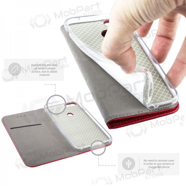 Apple iPhone 13 mini deksel - Smart Magnet (rød)