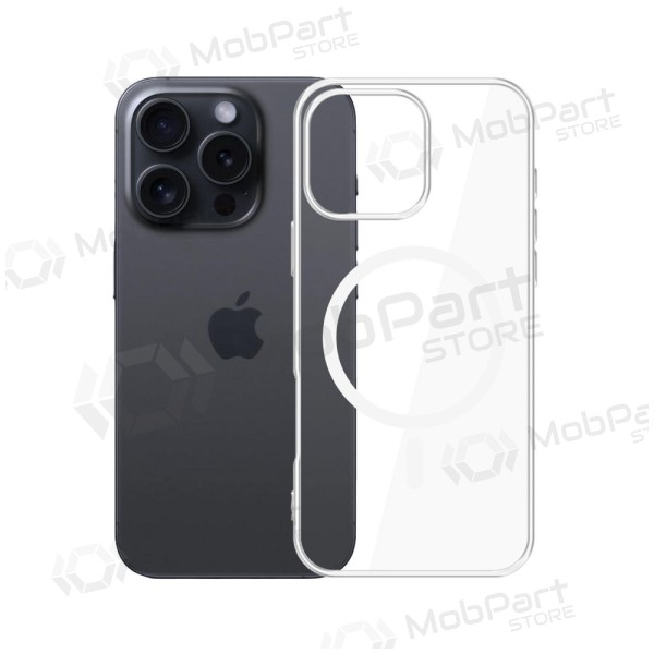 Apple iPhone 16 Pro deksel - 3MK Clear MagCase (gjennomsiktig)