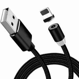 USB kabel Magnetic Lightning 1.0m (hvit)