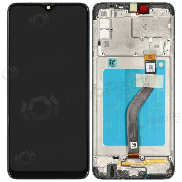 Samsung Galaxy A20s skjerm (svart) (med ramme) (original) Samsung Galaxy A20s skjerm (svart) (med ramme) (original)