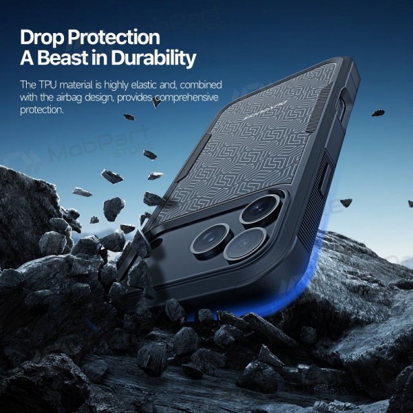 Apple iPhone 17 Pro, 18 Pro deksel - Dux Ducis Shld svart (Triangle Pattern)