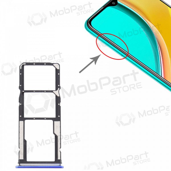 Xiaomi Redmi 9 SIM kortholder lilla (Sunset Purple)