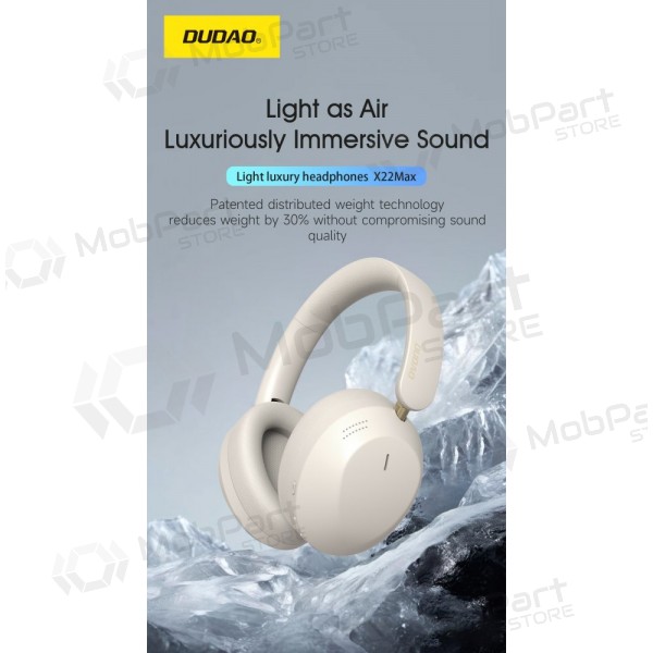 Trådløse hodetelefoner med mikrofon Dudao X22Max Bluetooth svarte