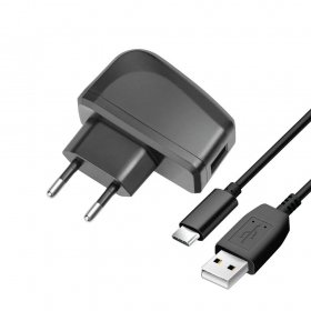 Telefonlader Blue Star TFK-TC-1095B 10 W USB-A med USB-A til USB-C kabel svart