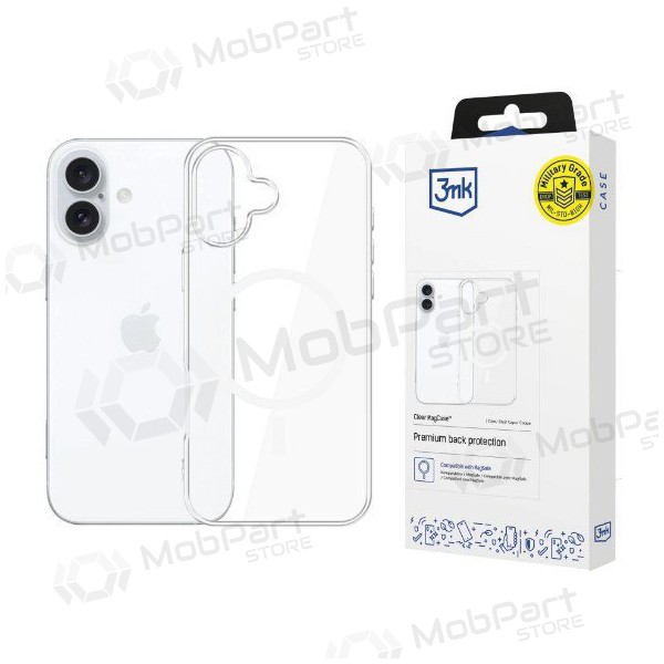 Apple iPhone 16 deksel - 3MK Clear MagCase