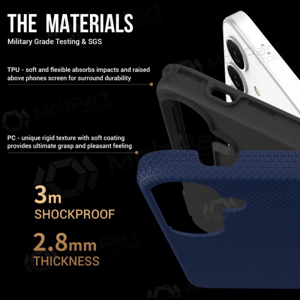 Deksel / etui Perfectionists Triangle Case Samsung A165 A16 4G/A166 A16 5G mørkeblå Deksel / etui Perfectionists Triangle Case Samsung A165 A16 4G/A166 A16 5G mørkeblå