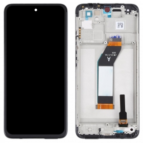 Xiaomi Redmi 10 2021 skjerm (svart) (med ramme) (service pack) (original)
