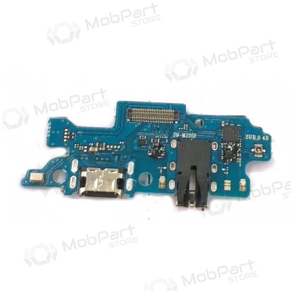Samsung M205 Galaxy M20 2019 ladekontakt og mikrofon med flex (service pack) (original) Samsung M205 Galaxy M20 2019 ladekontakt og mikrofon med flex (service pack) (original)