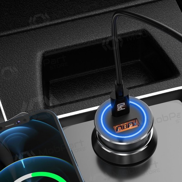 Billader Dudao R4Max 55 W USB-C + USB-A grå
