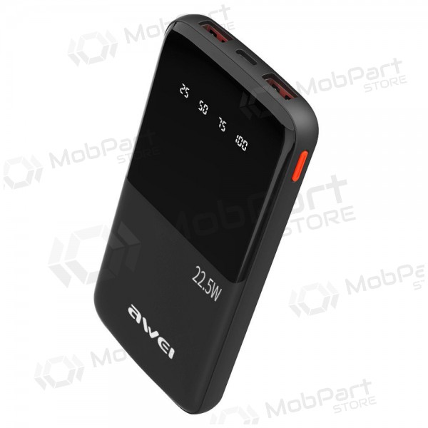 Powerbank Power Bank Awei P10K 22.5W 10000mAh svart