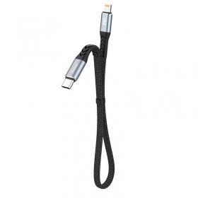 Lightning-kabel Dudao L10P USB-C til Lightning 0.23 m 20 W svart