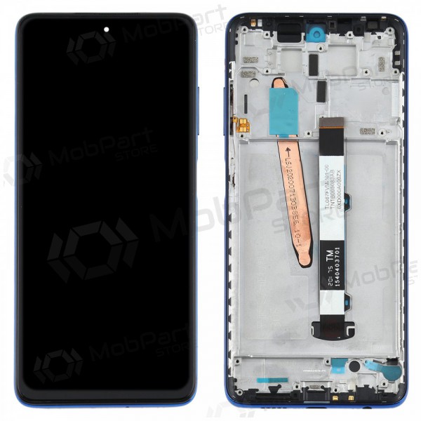 Xiaomi Poco X3 / X3 NFC skjerm (blå) (med ramme) (service pack) (original)
