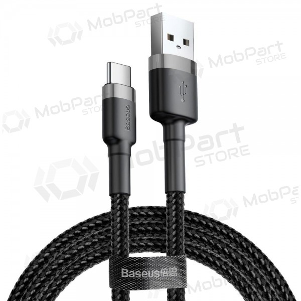 USB-kabel Baseus Cafule Type-C 2.0m 2.0A (grå-svart) CATKLF-CG1