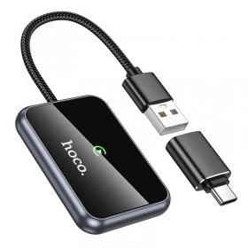 CarPlay-adapter Hoco HU1 trådløs svart