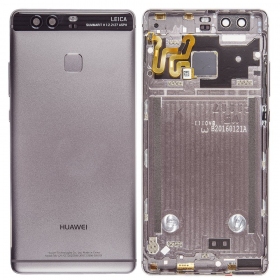 Huawei P9 bakside grå (Titanium Grey) (brukt grade C, original)