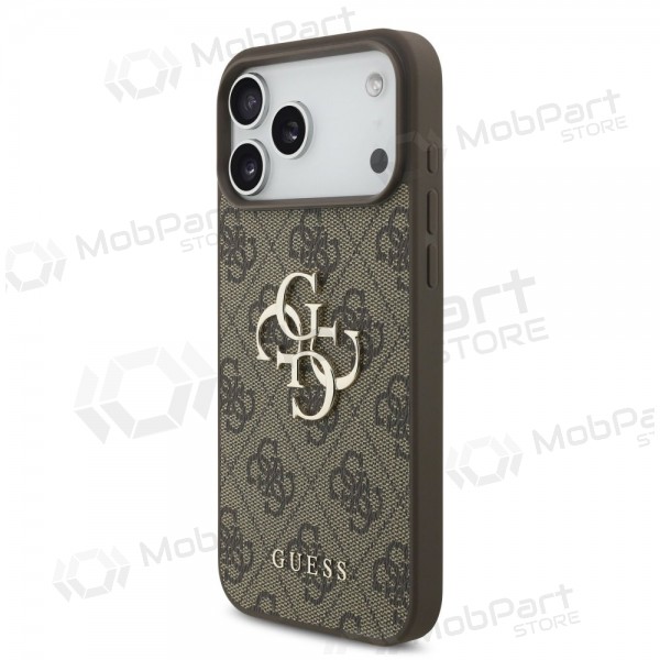 Apple iPhone 17 Pro Max deksel - Guess PU 4G Metal Logo (brun)
