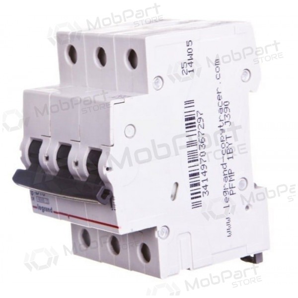 Automatsikring MCB RX3 Legrand 419167 - (10A, 3P, 230V, 6kA)