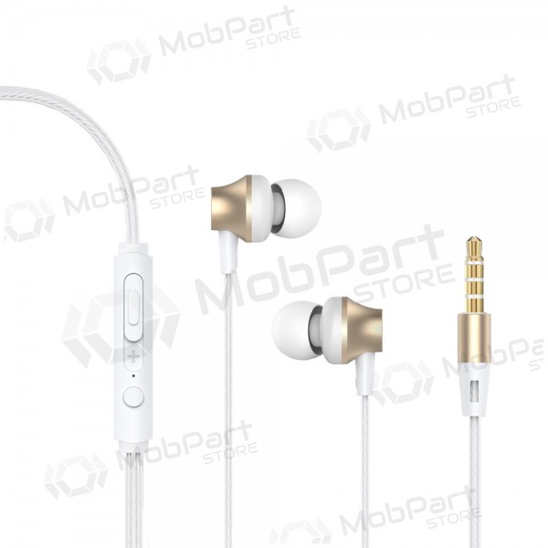 Hodetelefoner / ørepropper Devia Metal In-ear 3,5mm (gyllent)