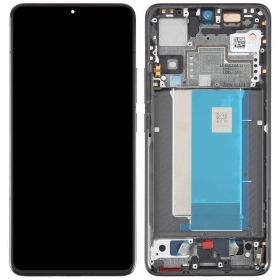 Xiaomi Poco F6 Pro skjerm (svart) (med ramme) (original)