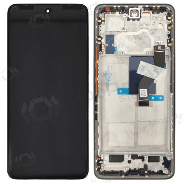 Ekranas Xiaomi 12 Lite 5Gmed lietimui jautriu stikliuku og rėmeliu Black original (service pack)