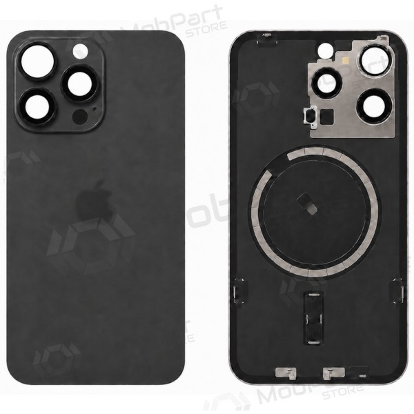 Apple iPhone 15 Pro Max bakdeksel (svart) (Premium)
