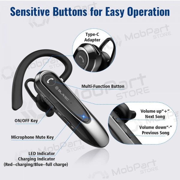 Trådløs hodetelefoner / headset Blavec Adventure 5 BHAD5-B