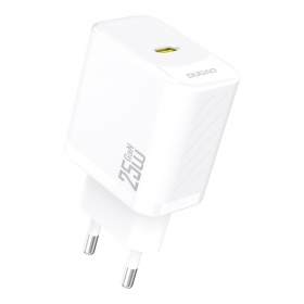 Telefonlader Dudao A27 25 W GaN USB-C hvit