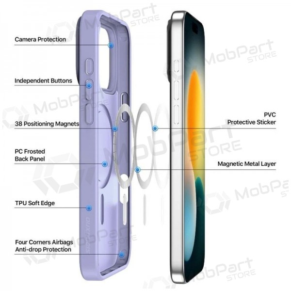 Apple iPhone 17 Pro Max, 18 Pro Max deksel - Dux Ducis Yind (lilla)